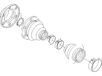 BMW 33-21-7-504-706 Repair Kit Bellows, Exterior