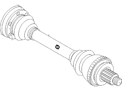 BMW 33-21-1-227-585 Rear Axle Output Shaft-