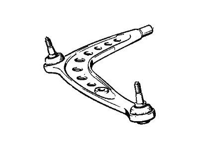 BMW 31-12-1-130-824 Wishbone, Right, Aluminum