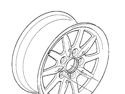 BMW 36-11-1-182-608 Light Alloy Rim