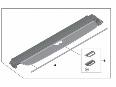 BMW 51-47-7-295-783 Roller Blind For Luggage Compartment