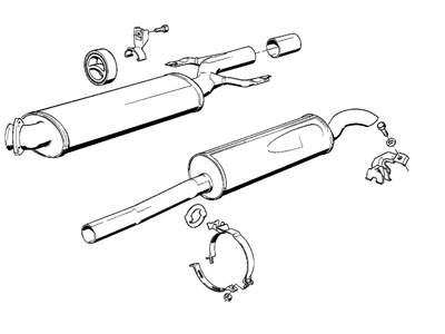 BMW 18-21-1-177-343 Set Mounting Parts