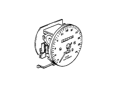 BMW 62-12-1-376-701 Instrument Cluster Speedometer