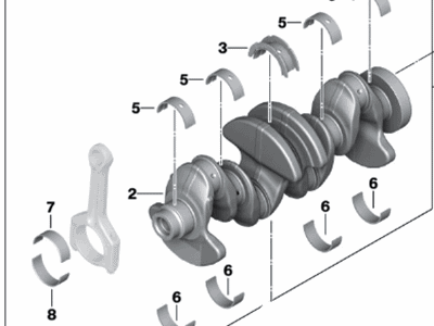 BMW 11-21-7-640-165 Engine Crankshaft