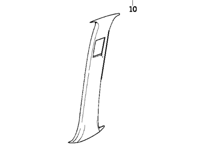 BMW 51-43-1-973-407 Covering Column-Center Left