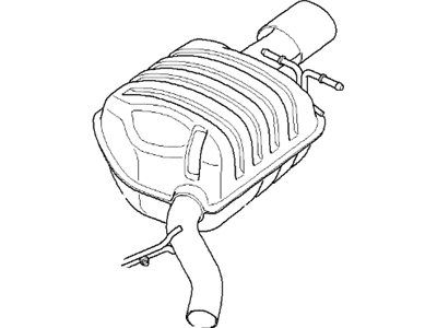 BMW 18-30-7-560-802 Rear Muffler Right