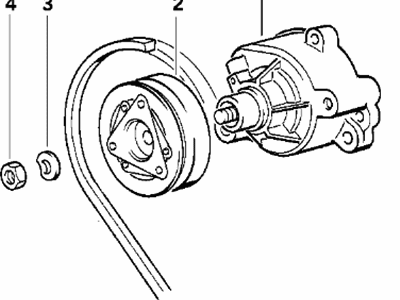 BMW 11-72-1-312-484 Air Pump Without Magnetic Cluth