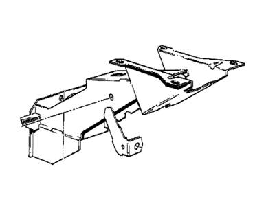 BMW 35-11-1-157-719 Supporting Bracket, Foot Controls