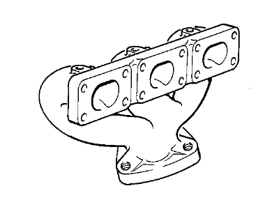 BMW 11-62-1-716-733 Exhaust Manifold, Rear