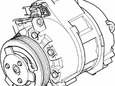 BMW 64-50-9-121-760 Air Conditioning Compressor Without Magnetic Coupling