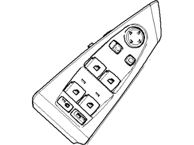 BMW 61-31-6-939-126 Door Window Master Switch Left