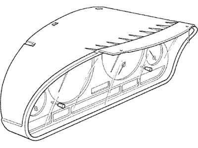 BMW 62-10-8-036-649 Instrument Cluster Speedometer