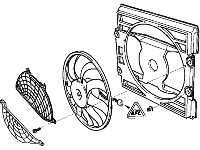 BMW 64-54-6-928-032 Pusher Fan