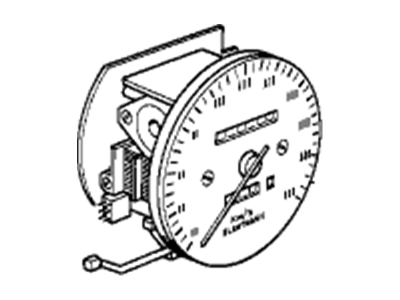 BMW 62-12-1-372-229 Instrument Cluster Speedometer