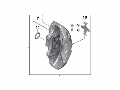 BMW 34-11-6-884-879 Brake Caliper Left