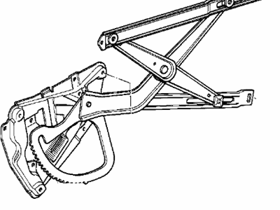 BMW 51-33-1-970-971 Front Left Door Window Regulator