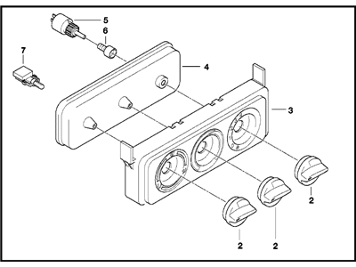 BMW 64-11-8-397-702 Heater Control