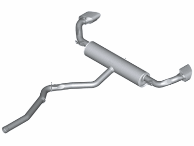 BMW 18-30-8-572-488 Rear Muffler