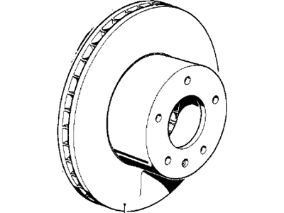 BMW 34-11-2-225-007 Brake Disc, Ventilated