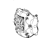 OEM BMW 635CSi Left Brake Caliper - 34-11-1-119-021