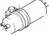 OEM 2006 BMW 760Li Fuel Filter With Pressue Regulator - 16-12-6-754-017