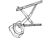 OEM BMW 524td Front Right Door Window Regulator - 51-33-1-921-472