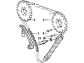 OEM 1994 BMW 850Ci Engine Timing Chain - 11-31-1-710-155