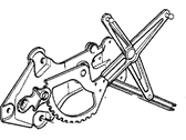 OEM 1991 BMW 525i Front Left Door Window Regulator - 51-32-1-944-069