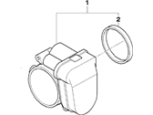 OEM 2001 BMW X5 Fuel Injection Throttle Body - 13-54-1-435-959