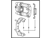 OEM 1989 BMW 750iL Brake Caliper - 34211156204