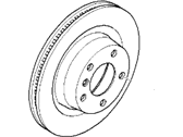 OEM 2011 BMW 135i Brake Disc, Ventilated, W/Holes, Rear - 34-21-6-795-754