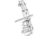 OEM 1987 BMW M6 Rear Right Window Regulator - 51-37-1-874-606