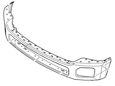 OEM Ford BC3Z-17757-ECP - Bumper Assembly - Front