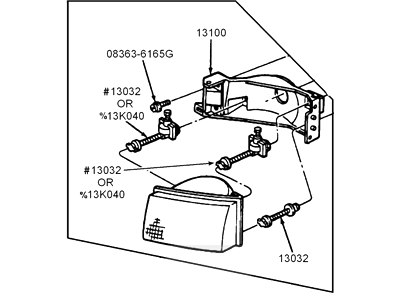 Ford F3XY-13007-B Composite Assembly