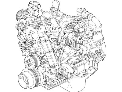 OEM Ford 8C3Z-6007-AARM - Engine Assembly