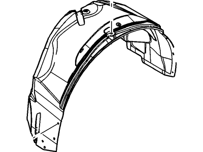 Ford 8A8Z-7428370-A Shield - Splash - Wheelhouse