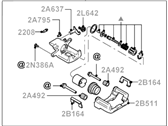 OEM 2004 Ford Mustang Brake Caliper Repair Kit - 1R3Z2552CA