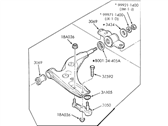 OEM 1993 Ford Escort Lower Control Arm - F5CZ-3079-A