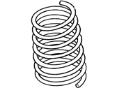 OEM 1997 Ford Contour Coil Springs - F5RZ5560C