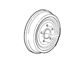 OEM Ford Mustang Brake Drum - D9BZ1126A