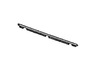 GM 16650906 Molding-Front Side Door Upper Trim (Belt Molding) Black