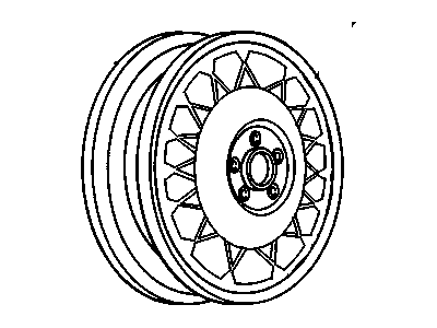 GM 12351275 Wheel Rim Kit - 15X6 *Brush Alumin