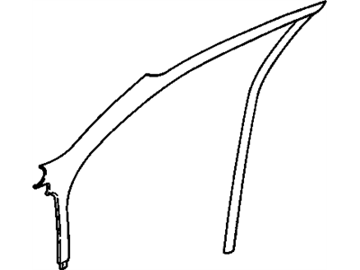 GM 22642173 Molding-Windshield Side Upper Garnish *Paint To Mat