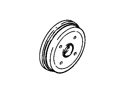 GM 96055135 Drum, Rear Brake