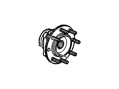 GM 19419502 HUB ASM, FRT WHL (W/ BRG & WHL SPD SEN)