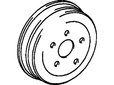 GM 96062139 Drum, Rear Brake