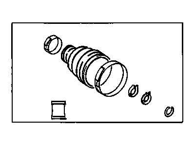 GM 26013238 Boot Kit, Front Wheel Door Shaft Tri-Pot Joint