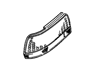 GM 16525248 Lens, Tail Lamp Outer