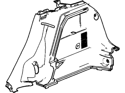 GM 95939090 Panel Asm-Quarter Inner Trim Finish<Do Not Use Control*Black