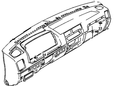 GM 96055990 Panel, Instrument